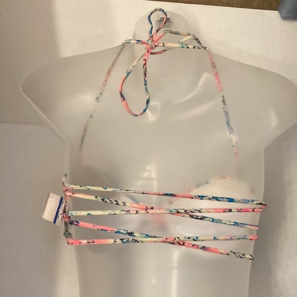 🌞O’Neil halter top crisscross back w/cheeky bottoms A170 - Picture 3 of 13